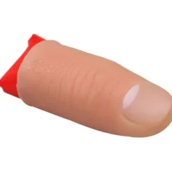 Superp Magisk tumspets trick finger gummi närbild försvinnande näsduk trick rekvisita> Tillbehör