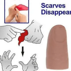 Magiska Fingrar Falska Fingrar Mjuka Tummspetsar Scenföreställningsrekvisita Skämtleksaker Med Röd Siden Träningsduk (2st)><noscript><img width=