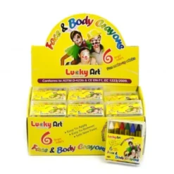 Robetoy Make up Smink Gul 2st förpackningar Kropp & Ansiktsfärg 6st Färg> Smink