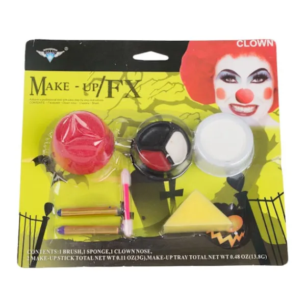 Makeup kit clown nos för halloween makeup för cosplay makeup> Smink