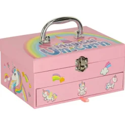 Makeup- och nagelset för barn – Enhörningssminkväska> Smink