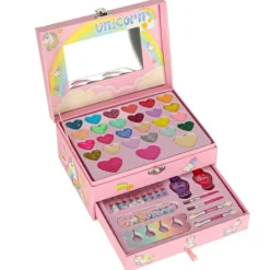 Makeup- och nagelset för barn – Enhörningssminkväska><noscript><img width=