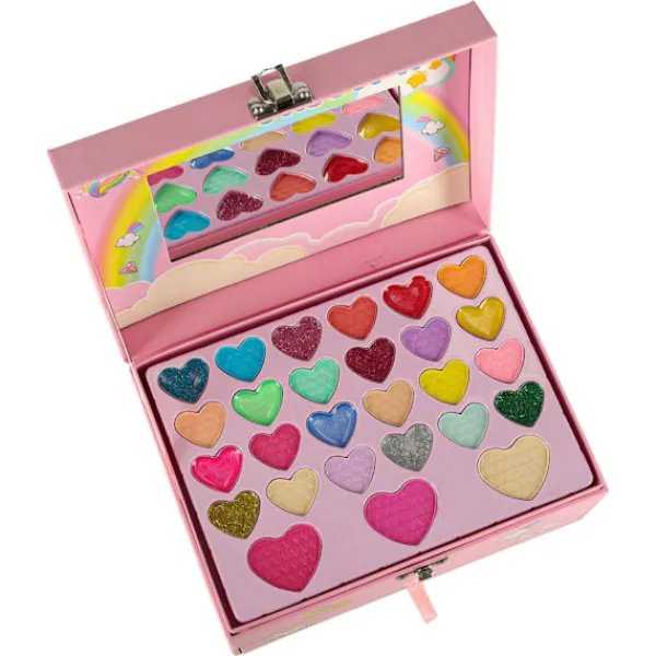 Makeup- och nagelset för barn – Enhörningssminkväska> Smink