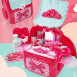 TECH DISCOUNT Makeupryggsäck - TD® - Simulerad dubbel axel - Rosa - För tjejer - 39,5 x 21,5 x 40 cm><noscript><img width=