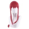 Makima Cosplay Peruk För Anime Kostym (orange Röd)> Peruker