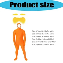 Mandarin-dräkt med öppet ansikte, mustasch och ögonbryn för Cosplay[YDE] Child 160cm><noscript><img width=