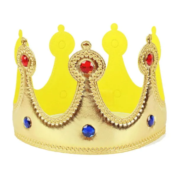 Mantel Sammet Rock Kostym Krona Kung Drottning För Kvinnor Män Halloween Vuxna Temafest Teater> Huvudbonader