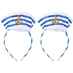 Marinblå Hatt Hårband för Cosplay 6st Blandade Färger Tyg Hårband[YJD] 19.00X11.00X1.30CM> Huvudbonader