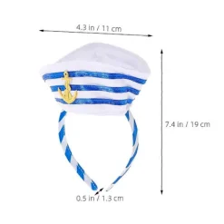 Marinblå Hatt Hårband för Cosplay 6st Blandade Färger Tyg Hårband[YJD] 19.00X11.00X1.30CM> Huvudbonader