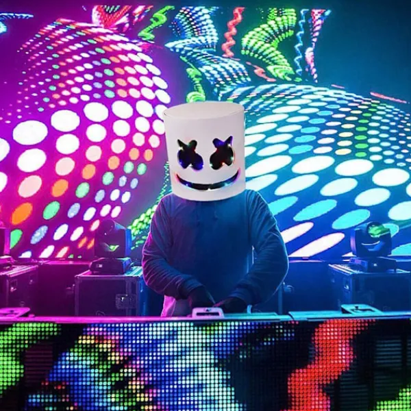 Marshmello DJ-mask Halloween Cosplay-mask-FA-> Masker