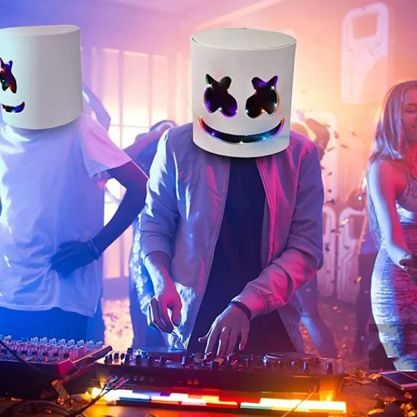 Marshmello DJ-mask Halloween Cosplay-mask-FA-> Masker