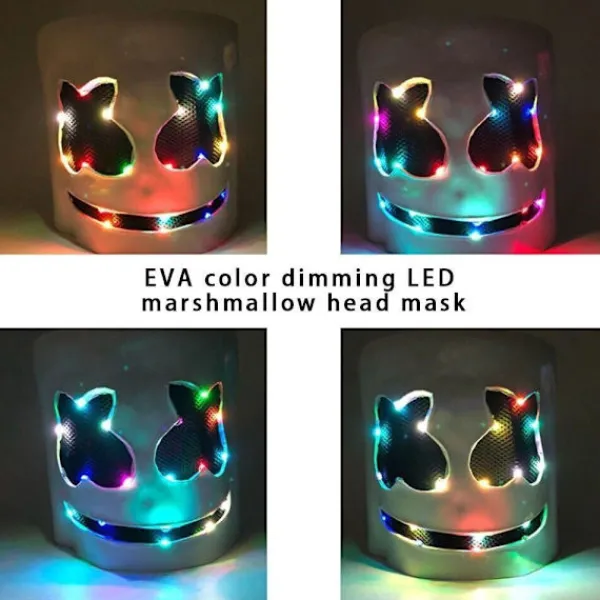 Marshmello DJ-mask Halloween Cosplay-mask-FA8-> Masker