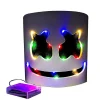 Marshmello LED Mask DJ Cosplay Hjälm Marshmello Kostym Mask Lysande LED Mask Party Cosplay Mask Färgrik> Masker