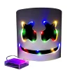 Marshmello LED-mask DJ Cosplay-hjälm Marshmello-dräktmask Lig> Masker