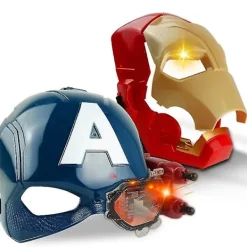 Mrvel vengers 4 Iron Mn Cptin meric Msk Ljud Ljus Hjälm Öppen Msk För Brn Hlloween> Masker