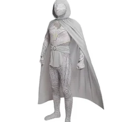 Marvel Moon Knight Tema Kostym Superhjälte Kostym Jumpsuit + Kappa + Bälte + Huvudbonad Set, Halloween Cosplay Vuxna-WELLNGS 170><noscript><img width=