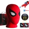 Mascara Spiderman Huvudbonad Cosplay Rörliga Ögon Elektronisk Mask Spider Man 1:1 Hakstyrning Elastiska Leksaker För Vuxna Barn Present_max> Tillbehör