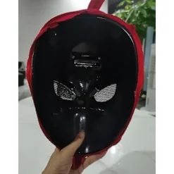 Mascara Spiderman Huvudbonader Cosplay Moving Eyes Elektronisk Mask Spider Man 1:1 Fjärrkontroll Elastisk><noscript><img width=