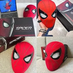 Mascara Spiderman Huvudbonad Cosplay Rörliga Ögon Elektronisk Mask Spider Man 1:1 Fjärrkontroll Elastiska Leksaker För Vuxna Barn Present-FM-><noscript><img width=