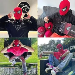 Mascara Spiderman Huvudbonad Cosplay Rörliga Ögon Elektronisk Mask Spider Man 1:1 Fjärrkontroll Elastiska Leksaker För Vuxna Barn Present-FM-><noscript><img width=