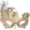 FMYSJ Mask för kvinnor Metallmask Glänsande Strass Venetiansk Mask Party Kvällsbal Mask Bar Kostymer Tillbehör (FMY)> Masker