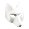 Masker Mask Halloween Cosplay Vit Katt Up Diy Klänning Maskerad Kostymtillbehör Therian Party Varg Tom Omålad Ansikte Mardi> Masker