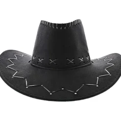 Maskerad Unisex Cowboy eller Cowgirl Hatt - Svart> Huvudbonader
