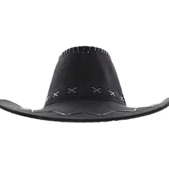 Maskerad Unisex Cowboy eller Cowgirl Hatt - Svart><noscript><img width=