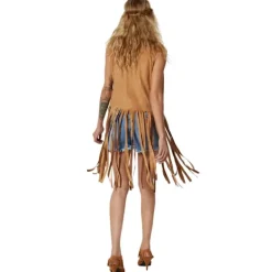 tectake Maskeraddräkt hippie med väst och solglasögon dam XXL> Dräkter