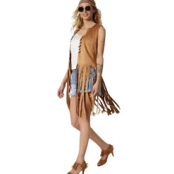 tectake Maskeraddräkt hippie med väst och solglasögon dam XXL><noscript><img width=