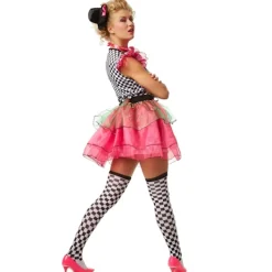 tectake Maskeraddräkt 80-talsclown neon dam L><noscript><img width=