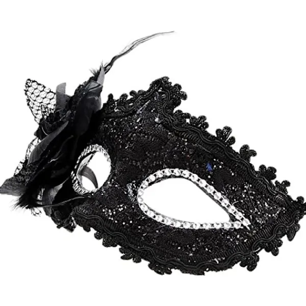 Maskeradfest mask venetiansk av realistisk silikonmask> Masker