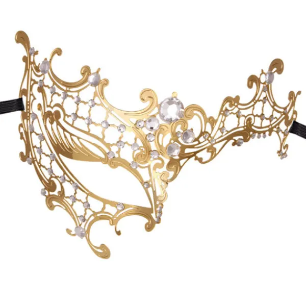 Maskeradmask för kvinnor, ögonmask för fest, bal, kostym, Mardi Gras, retromasker> Masker