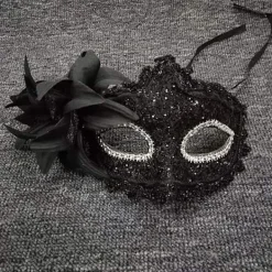 Maskeradmask för kvinnor, venetianska masker, jul, blommor> Masker