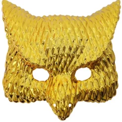 Maskeradmask Guld Leopard/Lejon/Gris/Uggla Mask Party Mask Halloween Cosplay Mask Kvinnor Män Djurmask Balmask[GKS] Upright owl> Masker