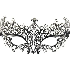 OCEAN Maskeradmask i metall laserskuren för kvinnor, venetiansk festmask> Masker