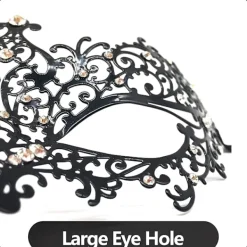 OCEAN Maskeradmask i metall laserskuren för kvinnor, venetiansk festmask><noscript><img width=