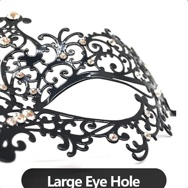 OCEAN Maskeradmask i metall laserskuren för kvinnor, venetiansk festmask> Masker