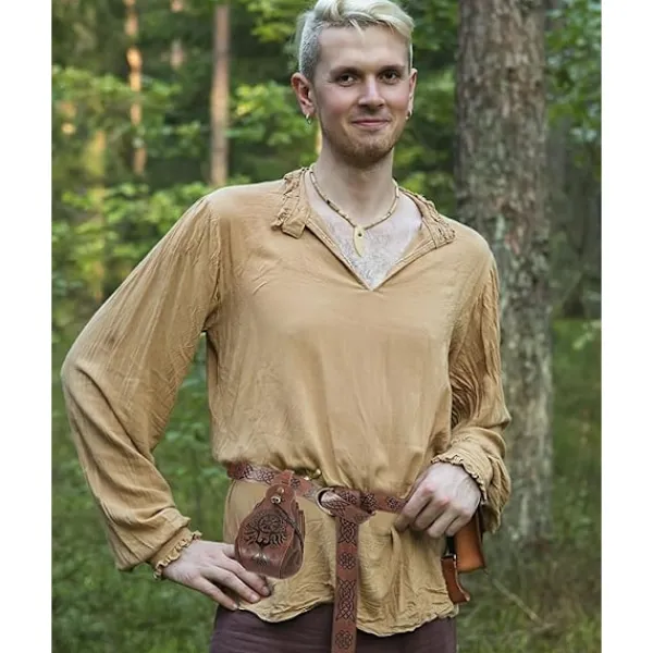 Holocky Medeltida Bälte i Vikingastil med Väska för Halloweenkostymer> Dräkter