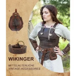 Holocky Medeltida Bälte i Vikingastil med Väska för Halloweenkostymer><noscript><img width=