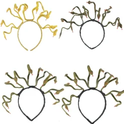 Medusa Ormhuvud Diadem Grekisk Gudinna Hårband Maskerad Huvudbonad Halloween Cosplay Karneval Party Tillbehör för Kvinnor Flickor><noscript><img width=