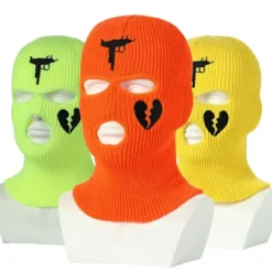 Men Balaclava Mask Hat Winter Warm Windproof Knit Beanies Bonnet Unisex Caps Women Sports Halloween Party Gifts Ski Accesorios> Huvudbonader