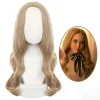 M3GAN Cosplay Peruker 60cm långt hår Värmebeständig Syntet Hall> Peruker