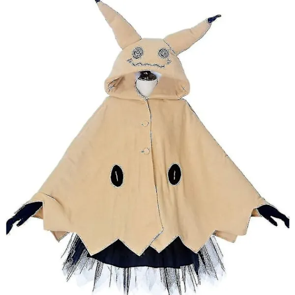KOOLMEI Miccostumes Mimikyu-mantel för kvinnor med kjol Bälte Handskar_y Small> Dräkter