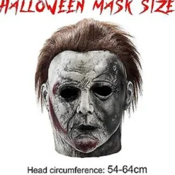 Michael Halloween Skräckmask Myers Helhuvudsmasker För Halloween Karneval Kostymfest Kostym Läskig Maskerad Latexmask( C)> Masker