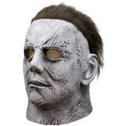 Michael Myers Halloween, skrämmande latexskräckmask för vuxna, perfekt för maskeradfester, påsk, halloween><noscript><img width=