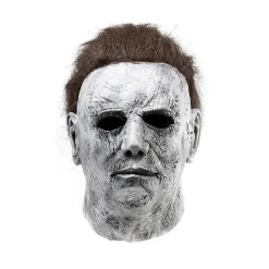 Michael Myers Halloween-dräkt för vuxna med & blodig overall [JUN] S> Masker