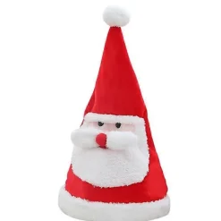 Mimigo Glödande Dansande Sjungande Tomtehatt Jul Interaktiva Leksaker Med Musik Elektronisk Mössa Sjung A> Huvudbonader