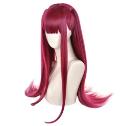 Min klänning upp Darling Cosplay Anime Liten Djävul Cosplay Peruk Ros Röd Kvinnor Halloween Kostymfest Peruk><noscript><img width=
