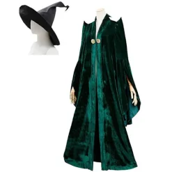 Minerva McGonagall Professor Kostym för Vuxen Harry Potter Cosplay[JSR] xl><noscript><img width=